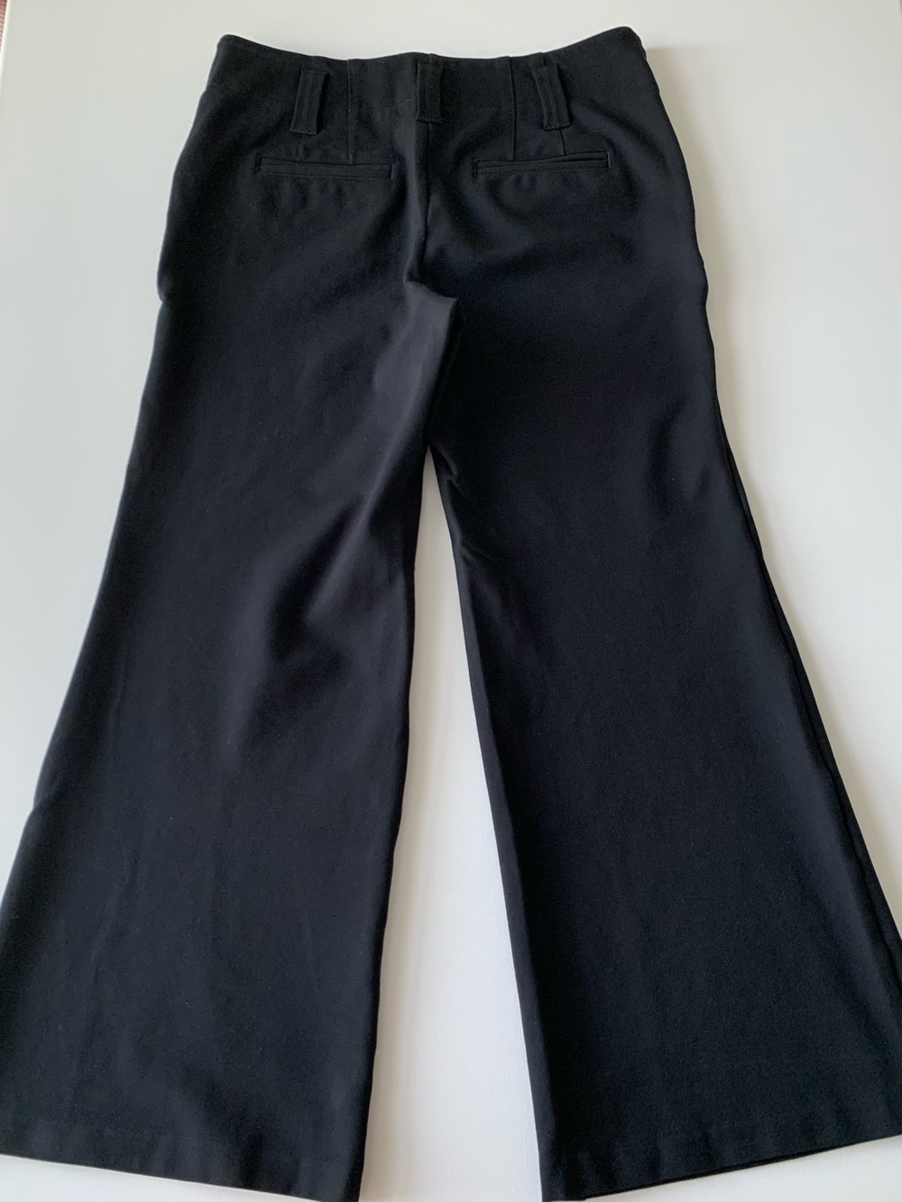 Maeve by Anthropologie wide leg flare Black Pull-On Pants women’s size 14 - Picture 13 of 14